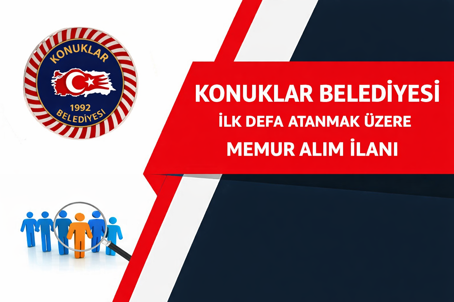 Konuklar Belediye Başkanlığı İlk Defa Atanmak Üzere Memur Alımı İlanı